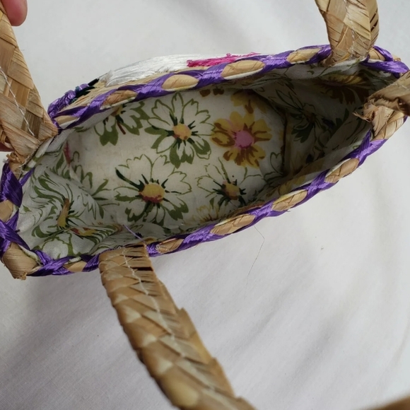 Hello Kitty Bahamas Palm Leaf Handbag Handmade - Picture 3 of 5